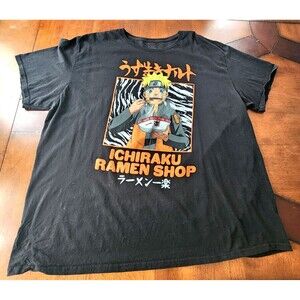 Naruto 2007 Shippuden Collection Ichiraku Ramen Shop Men's T-Shirt Size 3XL